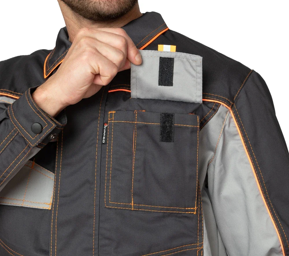 Костюм мужской "Бренд 1 2020" тёмно-серый/светло-серый (куртка и брюки) - фото 14