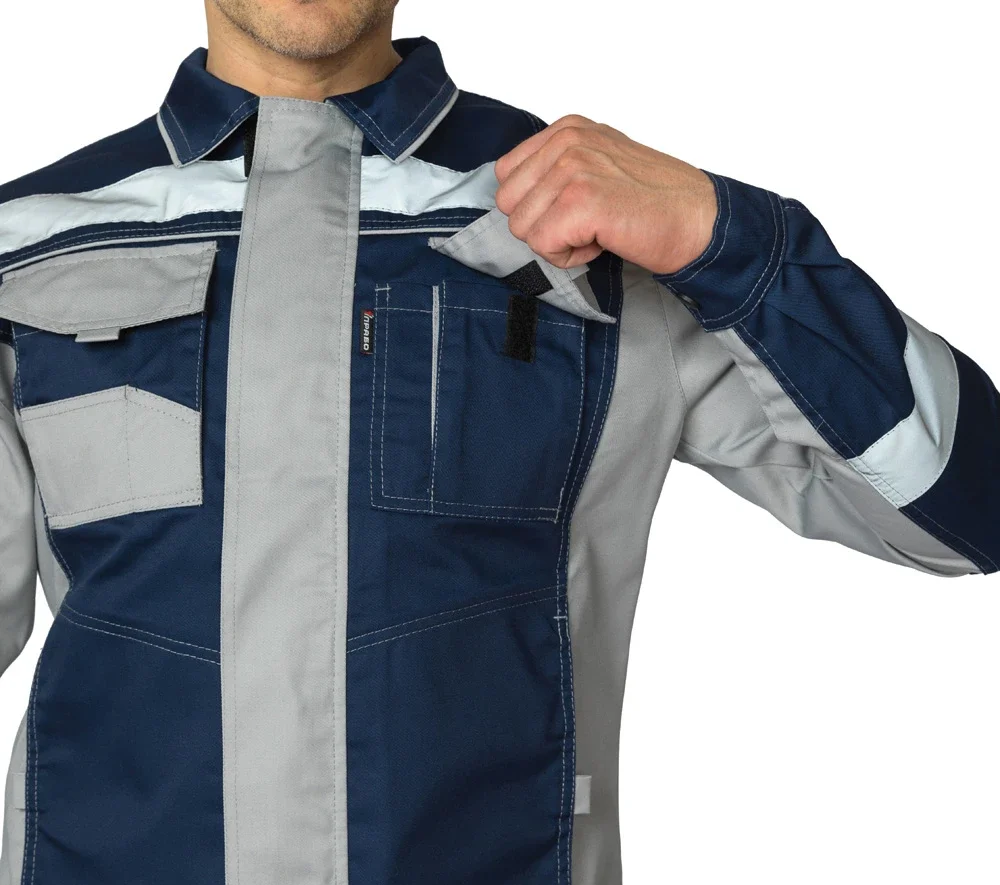 Костюм мужской "Бренд Корпоратив 2020" темно-синий/светло-серый (куртка и полукомбинезон) - фото 8
