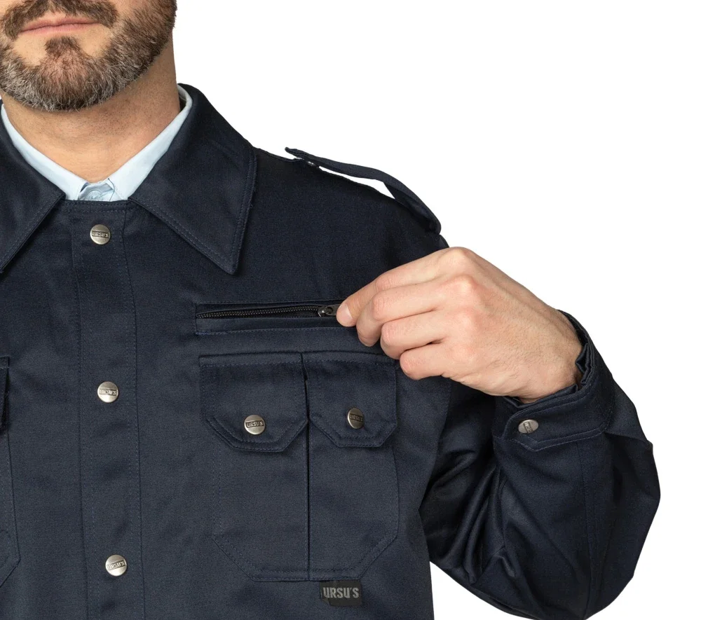 Костюм мужской "Охранник 1" тёмно-синий (куртка и брюки) - фото 11