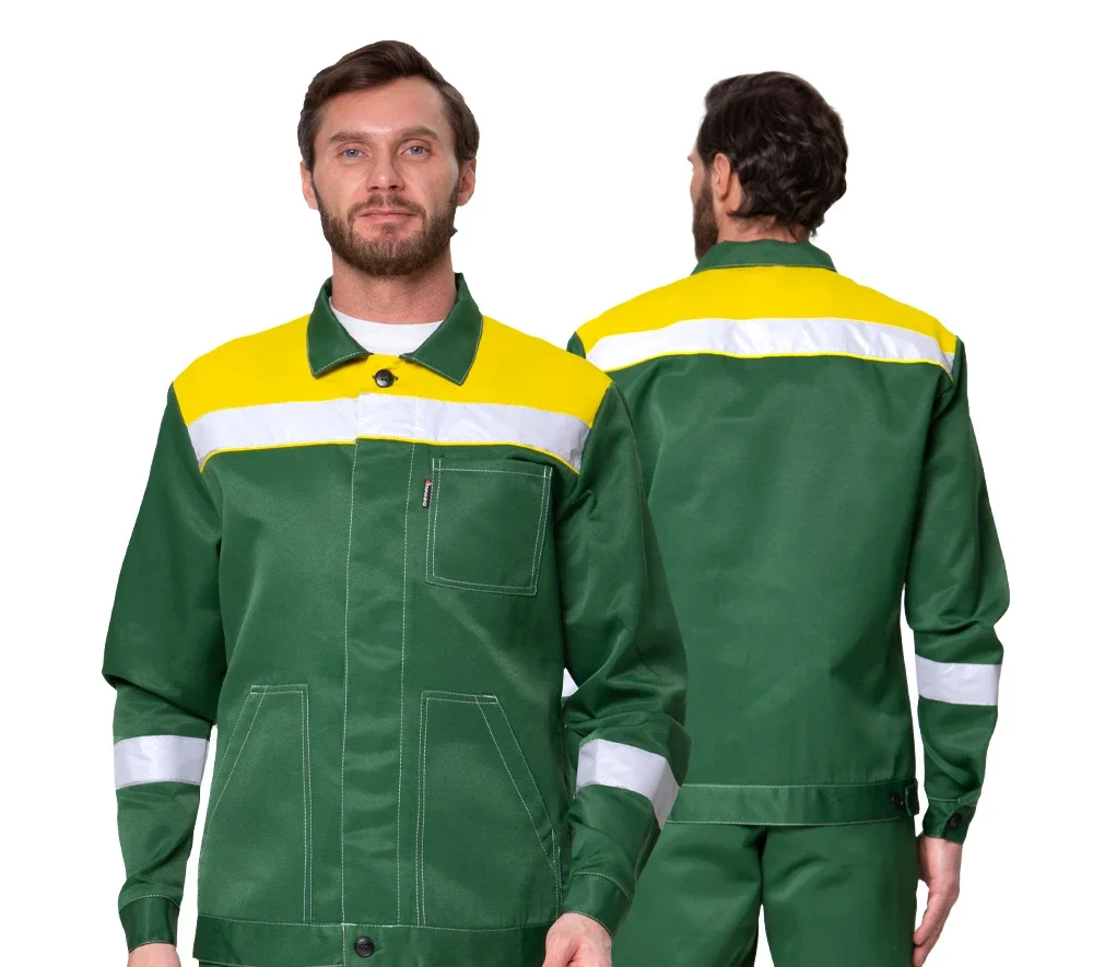 Костюм мужской "Пантеон 2 СОП" зелёный/жёлтый - фото 1