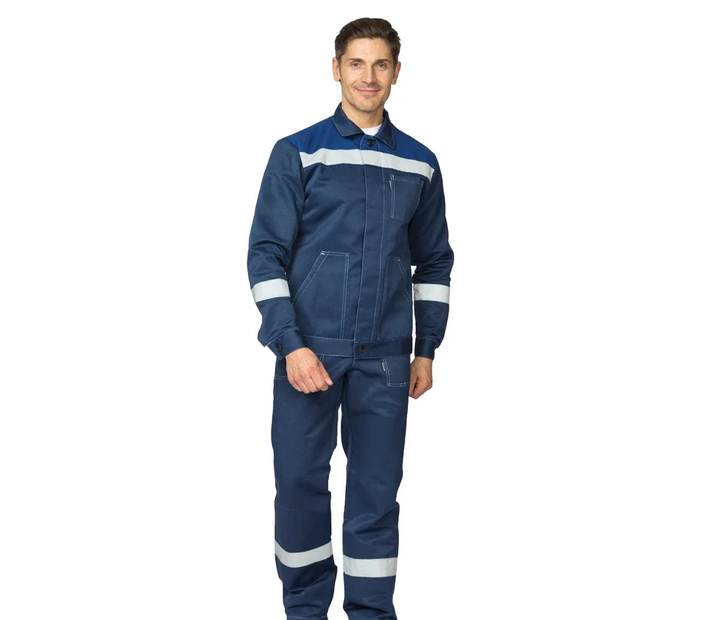 Костюм мужской "Пантеон СОП" синий/василёк (куртка и брюки) - фото 2