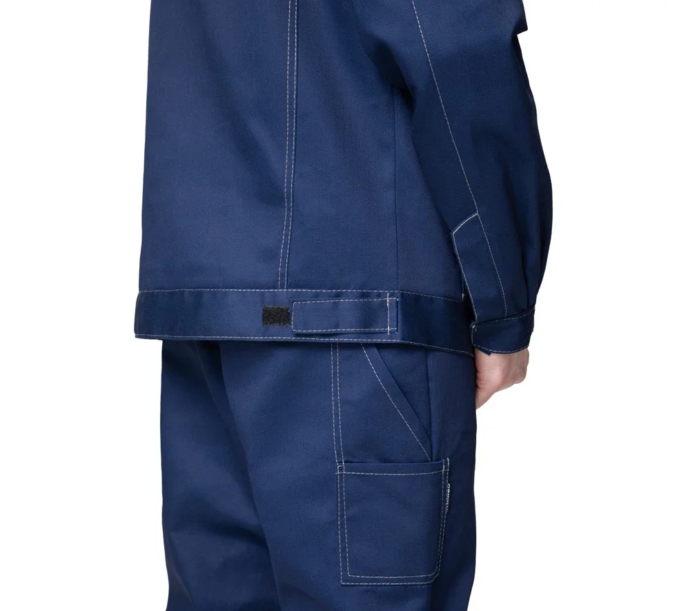 Костюм мужской "Профессионал 1" синий/бежевый (куртка и брюки) - фото 14