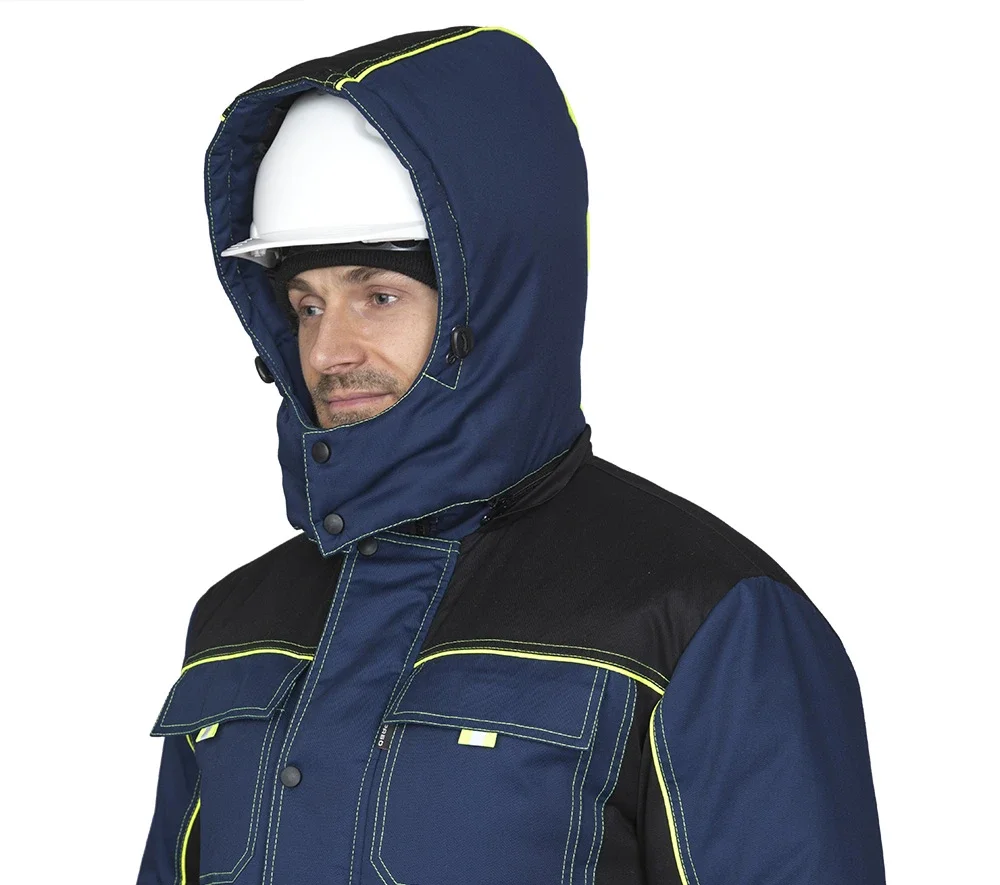 Костюм мужской утеплённый "Бренд К" тёмно-синий/чёрный - фото 11