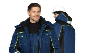 Костюм мужской утеплённый "Бренд К" тёмно-синий/чёрный - фото 16