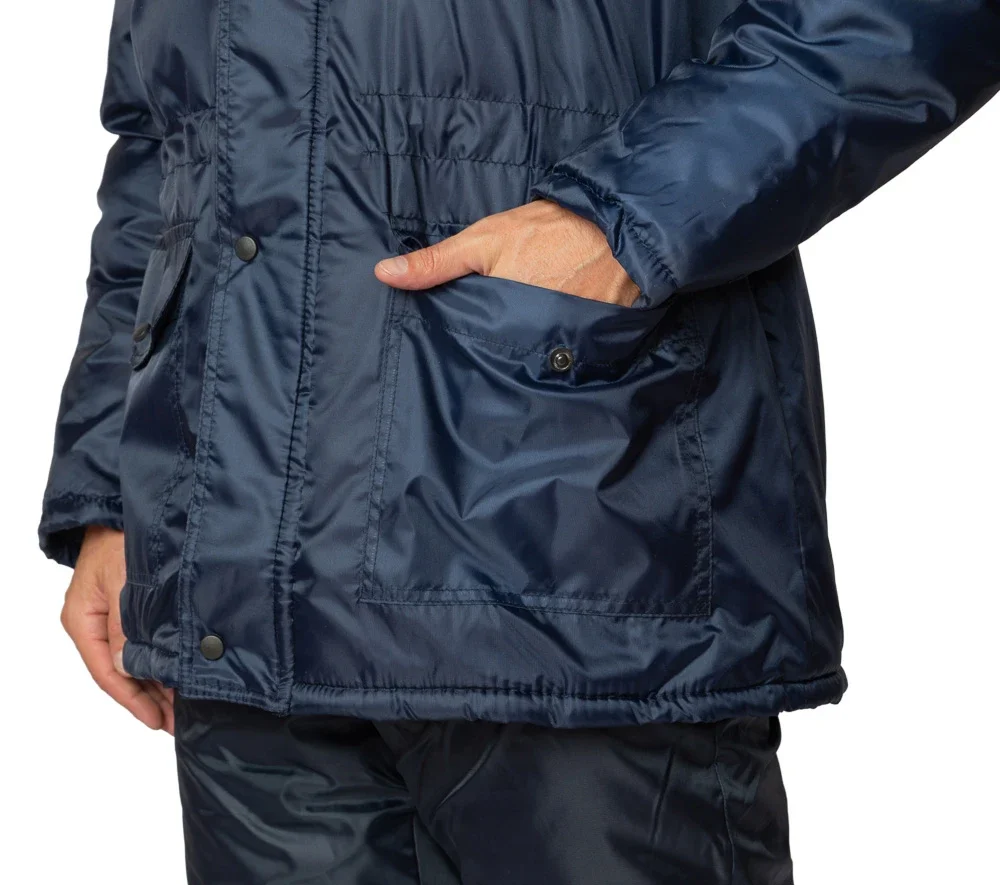 Костюм мужской утеплённый "Мастер 2" тёмно-синий (куртка и полукомбинезон) - фото 13