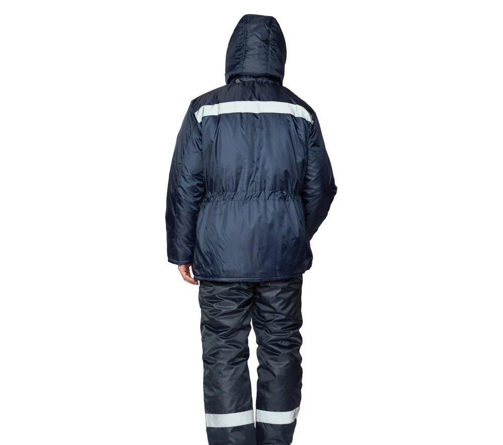 Костюм мужской утеплённый "Мастер 2" тёмно-синий (куртка и полукомбинезон) - фото 7
