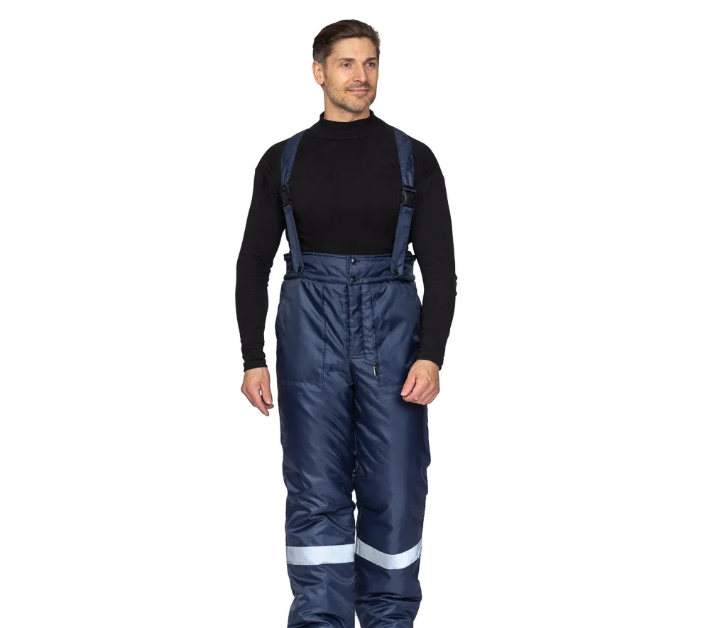 Костюм мужской утеплённый "Мастер 1" синий (куртка и брюки) - фото 5