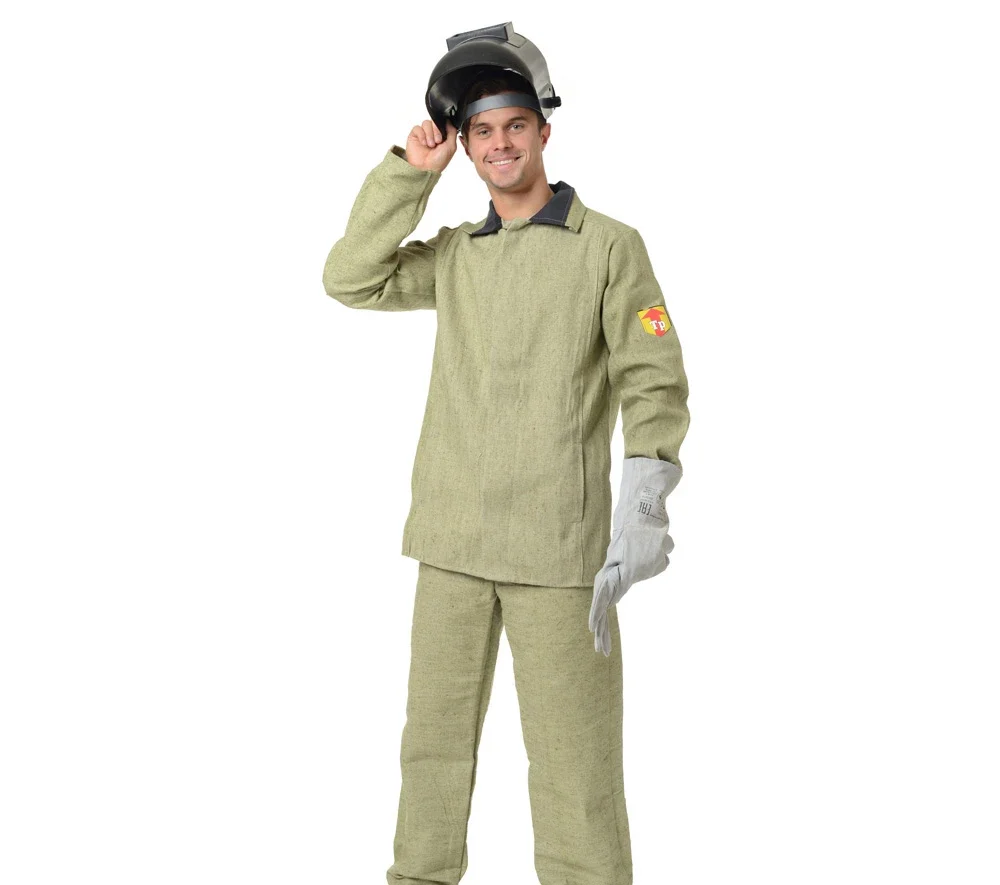 Костюм сварщика брезентовый хаки 1 класса защиты (куртка и брюки) - фото 4