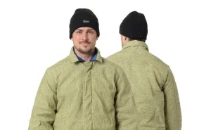 Костюм сварщика утеплённый брезентовый с огнестойкой пропиткой хаки - фото 9