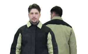 Костюм сварщика утеплённый со спилком чёрный/хаки (2,6м²) (куртка и брюки) - фото 7