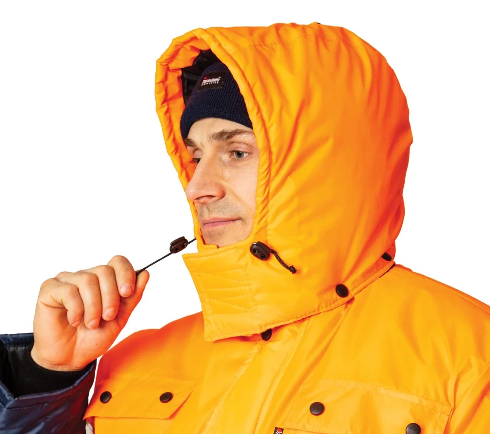 Костюм утеплённый "Спектр 2" оранжевый/синий (куртка и полукомбинезон) - фото 11