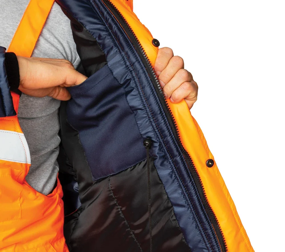 Костюм утеплённый "Спектр 2" оранжевый/синий (куртка и полукомбинезон) - фото 14