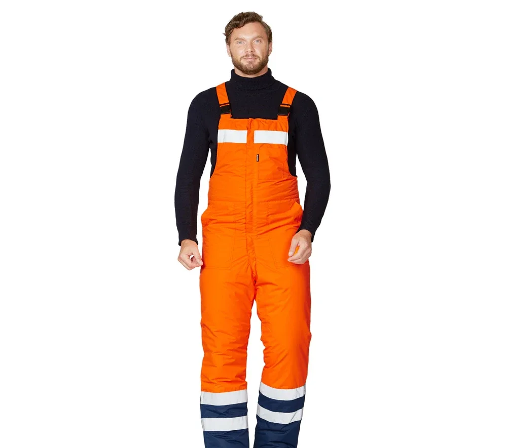 Костюм мужской утеплённый "Спектр 2 Ультра" оранжевый/синий (куртка и полукомбинезон) - фото 8