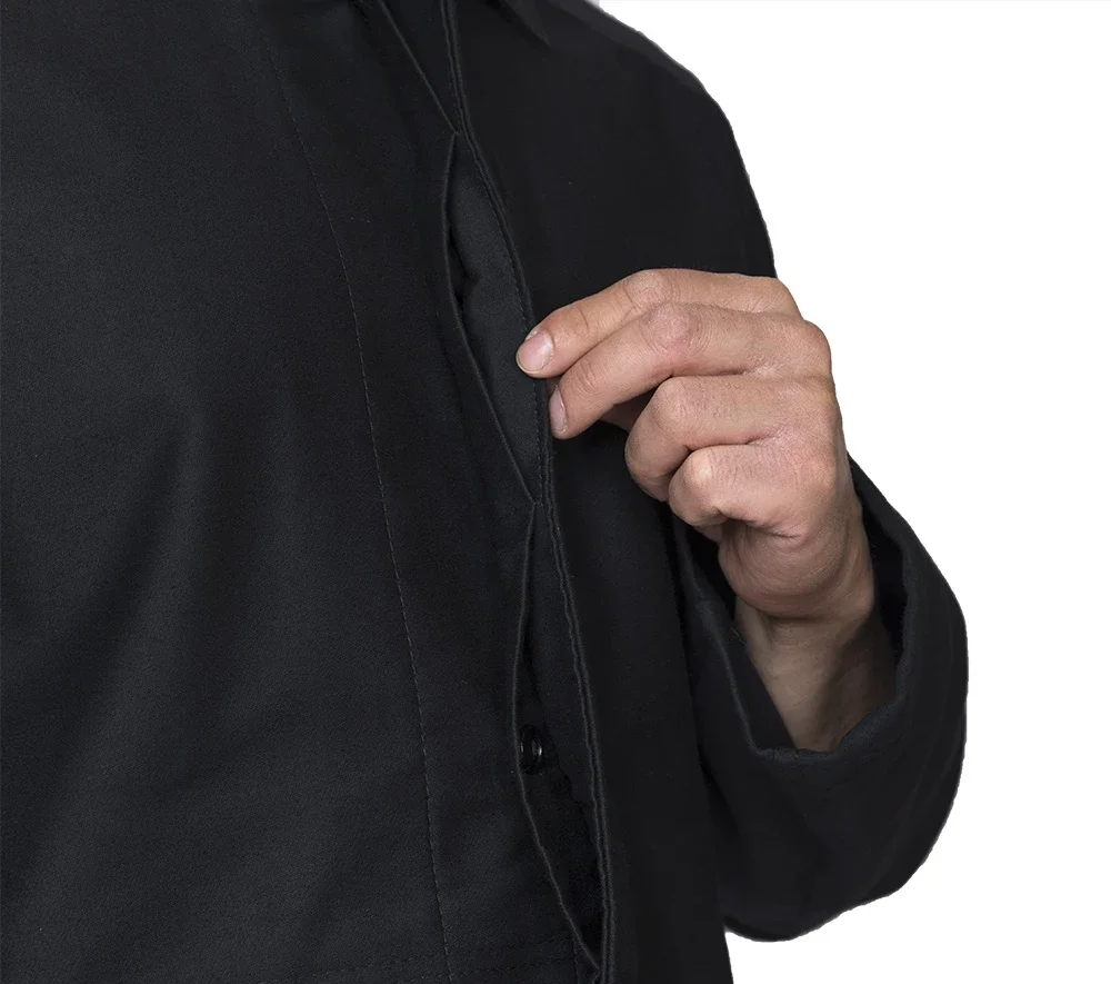 Костюм жаростойкий молескиновый чёрный ОП ГОСТ 12.4.297-2013 от повышенных температур - фото 5