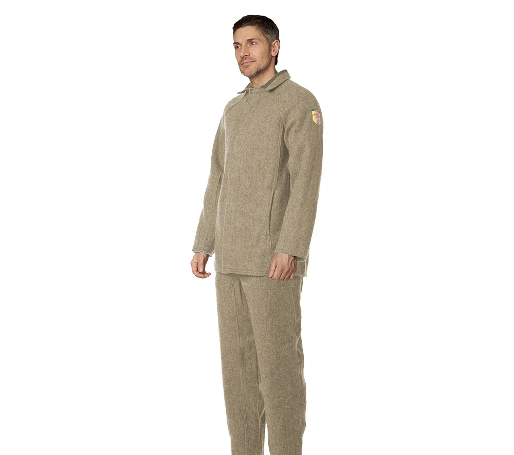 Костюм жаростойкий суконный серый с огнестойкой пропиткой (куртка и брюки) - фото 2