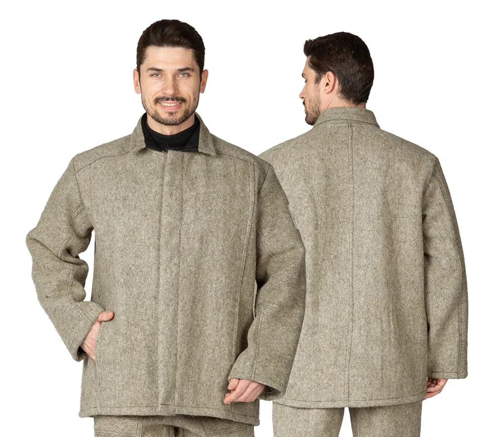 Костюм жаростойкий суконный с огнестойкой пропиткой ГОСТ (куртка и брюки) - фото 1