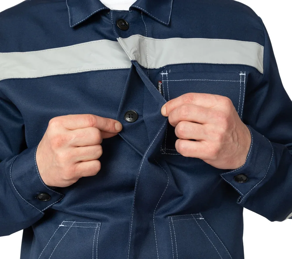 Куртка мужская летняя "Пантеон СОП" тёмно-синяя - фото 7