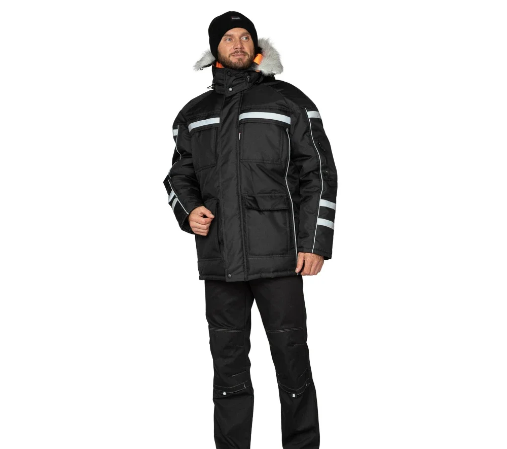 Куртка мужская утеплённая "Аляска Ультра" чёрная - фото 4