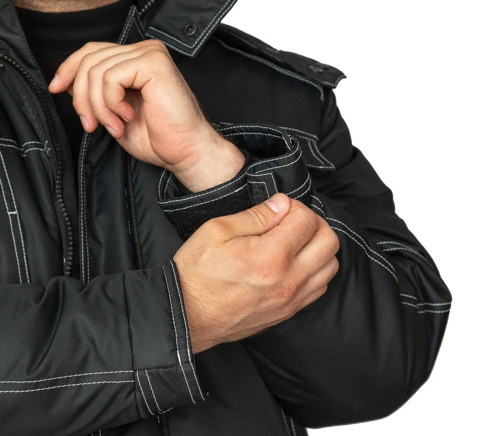 Куртка мужская утеплённая "Викинг" чёрная - фото 7