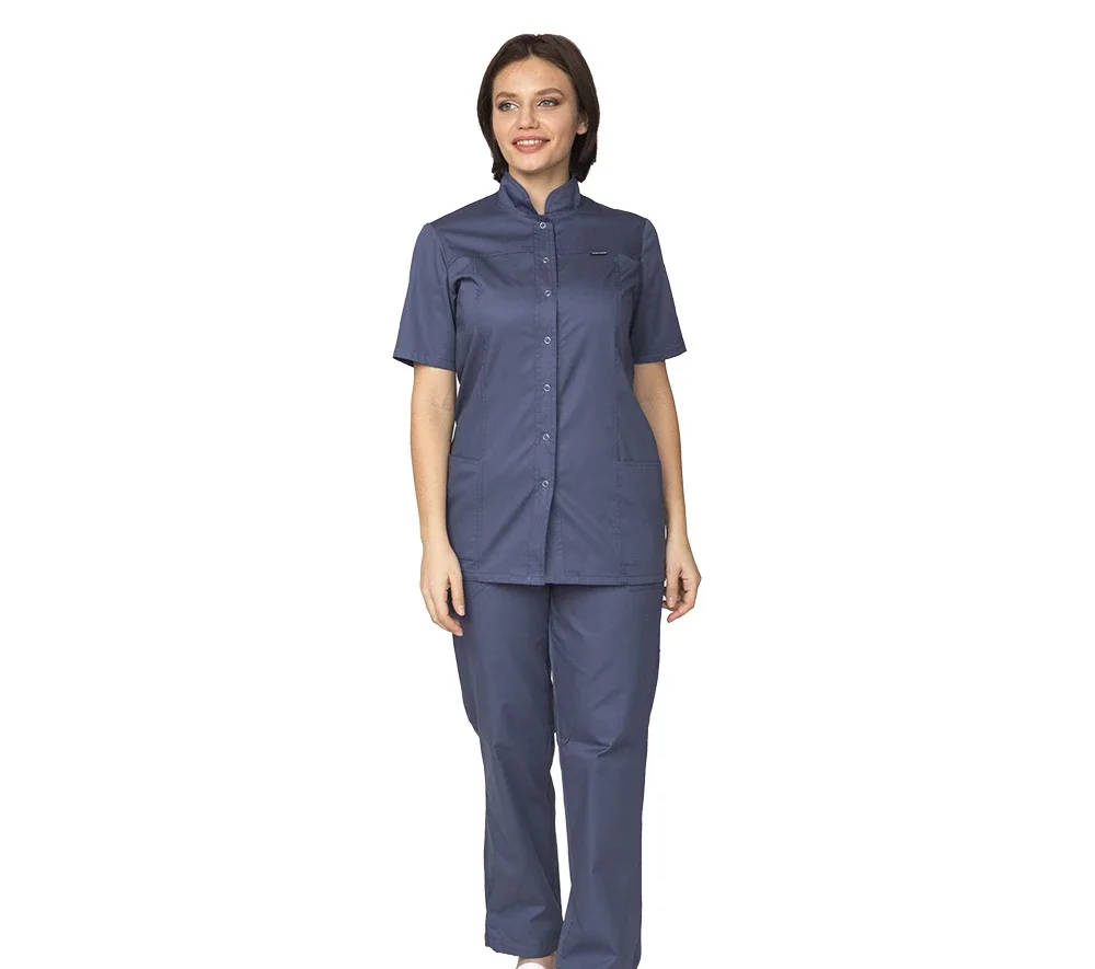 Куртка женская "Медик" синяя - фото 2