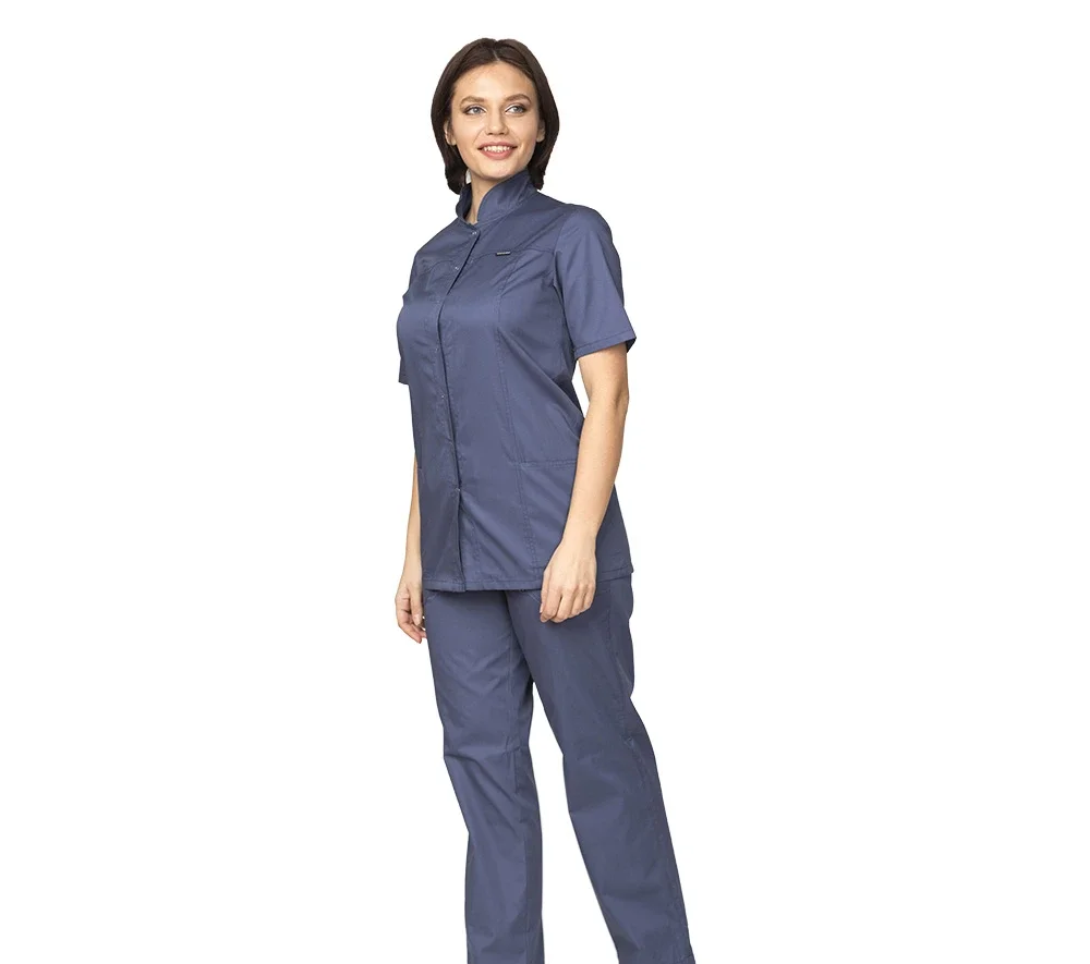 Куртка женская "Медик" синяя - фото 4