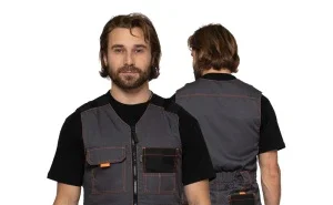 Полукомбинезон мужской "Бренд" серый/чёрный - фото 7