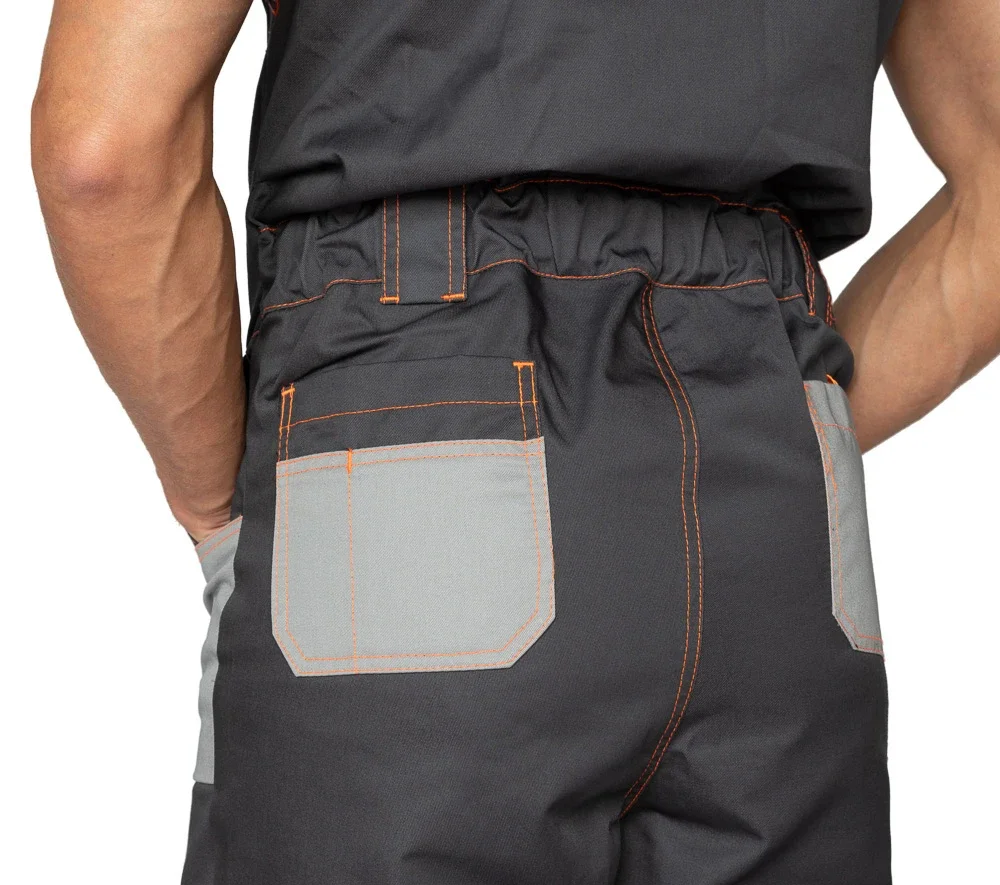 Полукомбинезон мужской "Бренд" серый/серый - фото 10