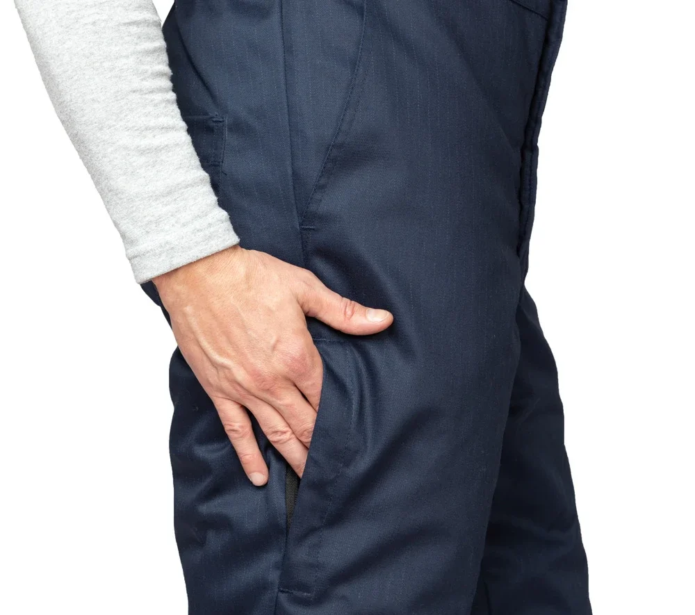 Полукомбинезон антистатический мужской утеплённый "Антистат" тёмно-синий - фото 7