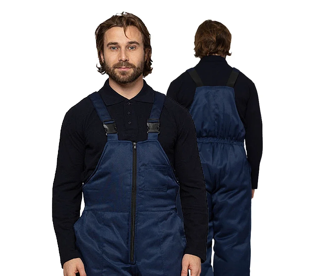 Полукомбинезон мужской утеплённый "Стандарт" синий - фото 1