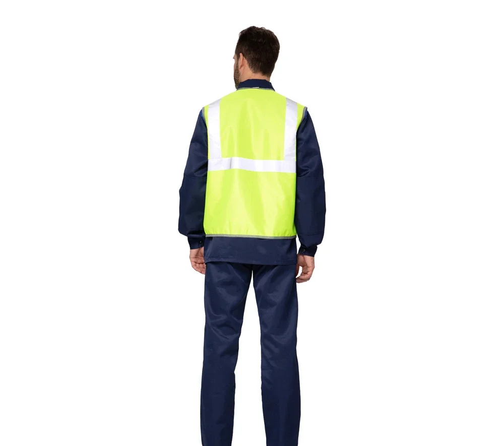 Жилет сигнальный "Спектр Лайт 2" лимонный с застёжкой на ленте велькро - фото 5