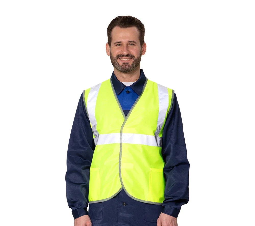 Жилет сигнальный "Спектр Лайт 2" лимонный с застёжкой на ленте велькро - фото 7