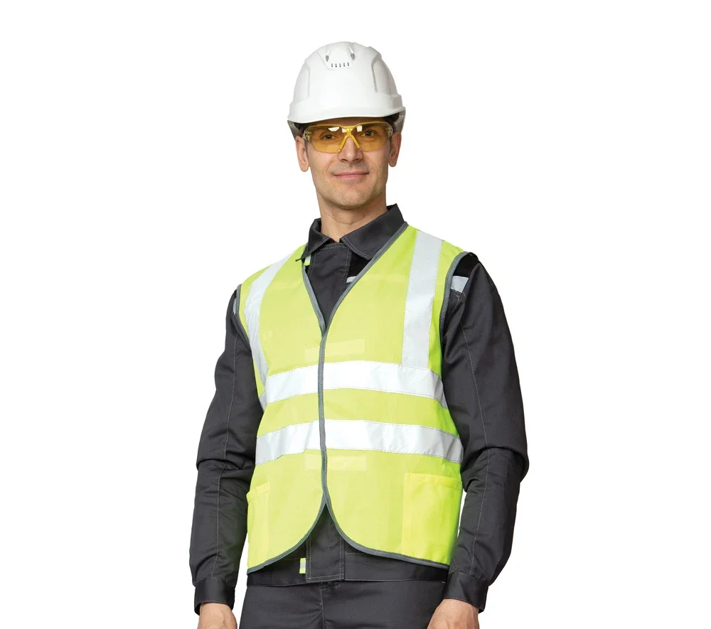 Жилет сигнальный "Спектр Лайт 3" лимонный на липкой ленте - фото 3