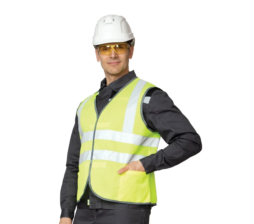 Жилет сигнальный "Спектр Лайт 3" лимонный на липкой ленте - фото 5