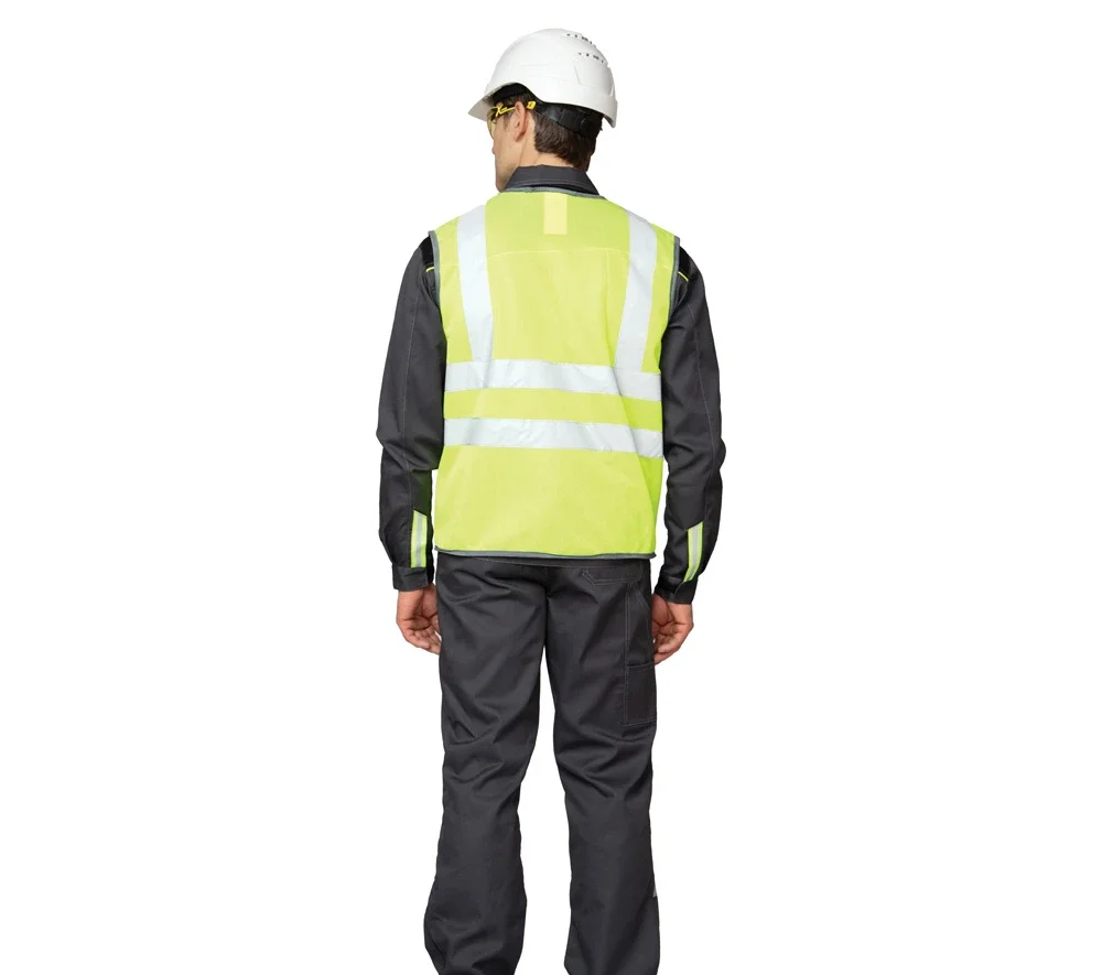 Жилет сигнальный "Спектр Лайт 3" лимонный на липкой ленте - фото 6
