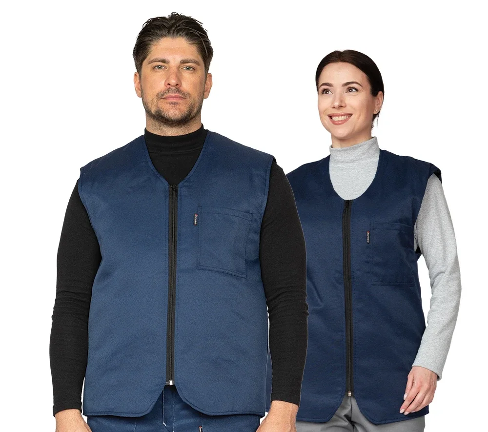 Жилет универсальный утеплённый "Универсал" тёмно-синий - фото 1