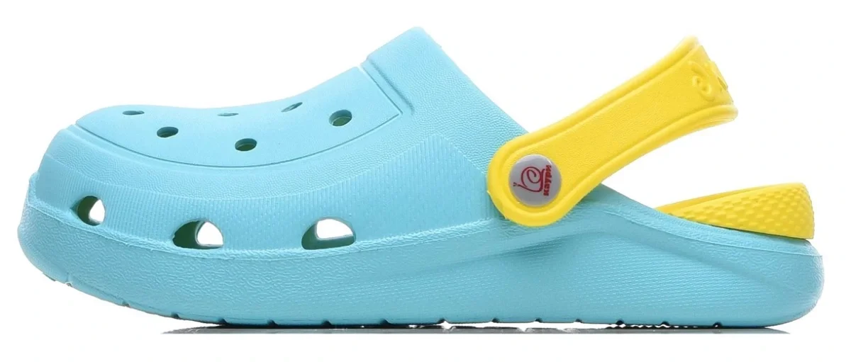 Сабо ЭВА 1341 (KAURY) детские, голубой/желтый - фото 2