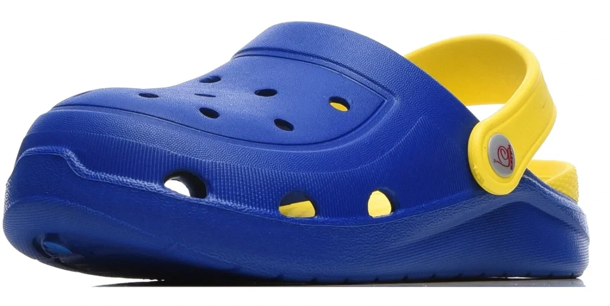 Сабо ЭВА 1341 (KAURY) детские, василек/желтый - фото 1