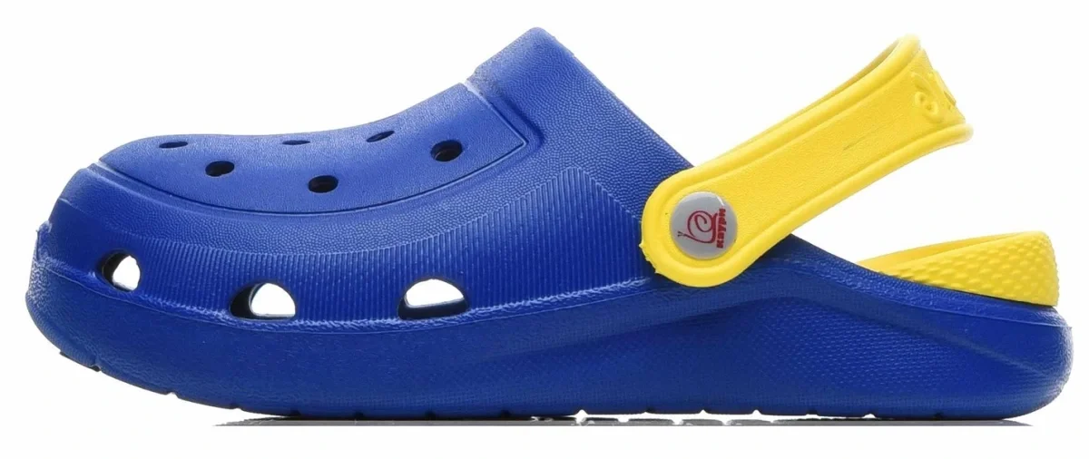 Сабо ЭВА 1341 (KAURY) детские, василек/желтый - фото 2