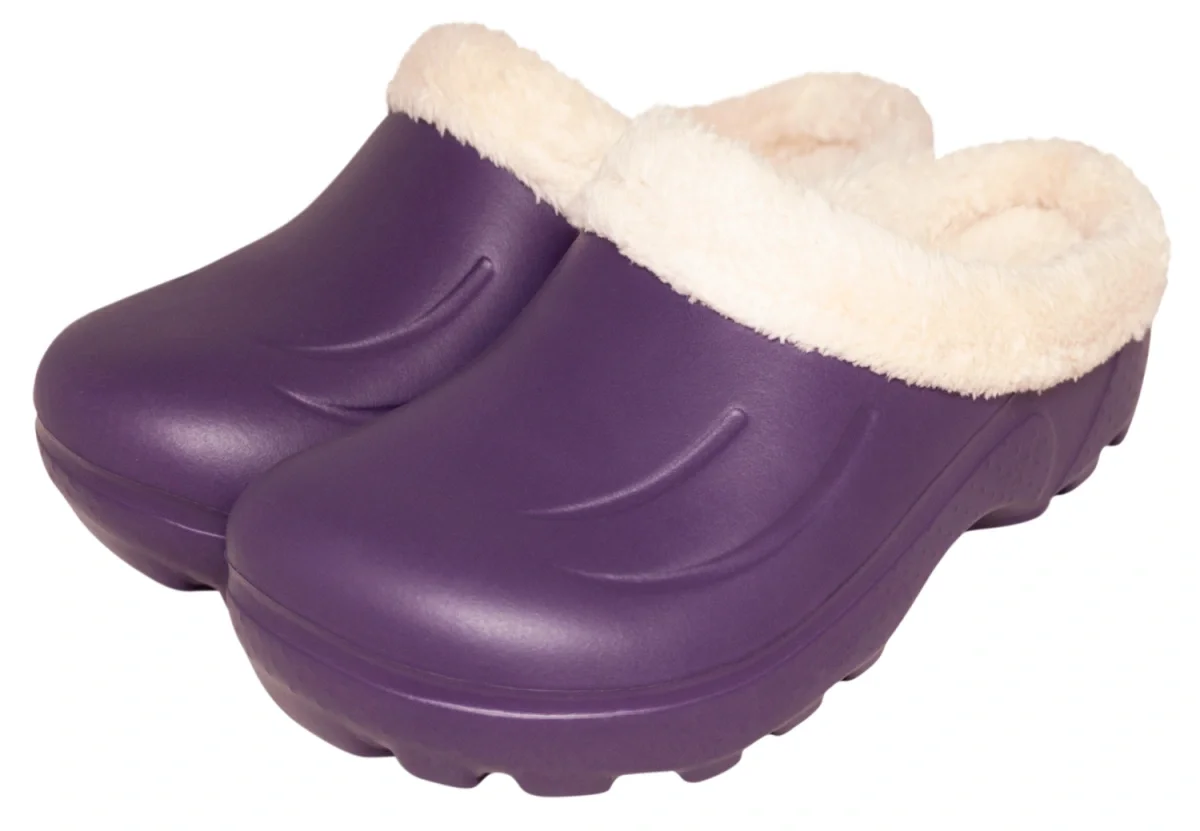 Сабо ЭВА МОНТАНА (ЖАНЕТТ) женские, утепленные (махра), бордовые - фото 1