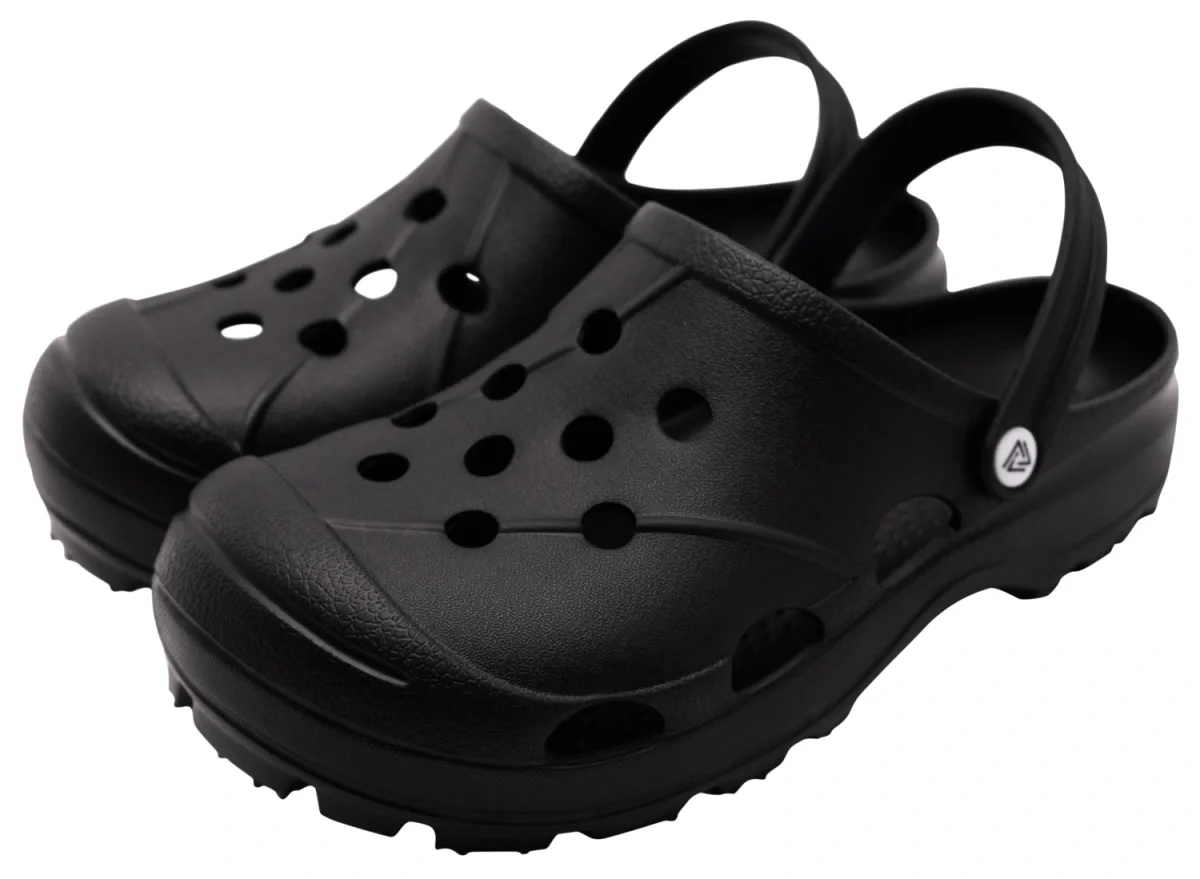 Сабо ЭВА (ЖАНЕТТ) мужские, с ремешком и перфорацией, черные - фото 1