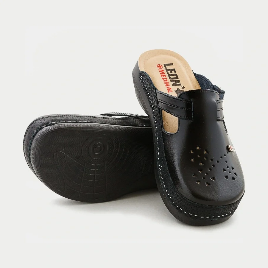 Сабо LEON ортопедические женские MED156B, черные - фото 6