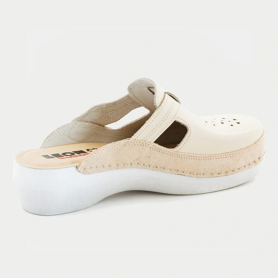 Сабо LEON ортопедические женские MED156BE , бежевый - фото 4