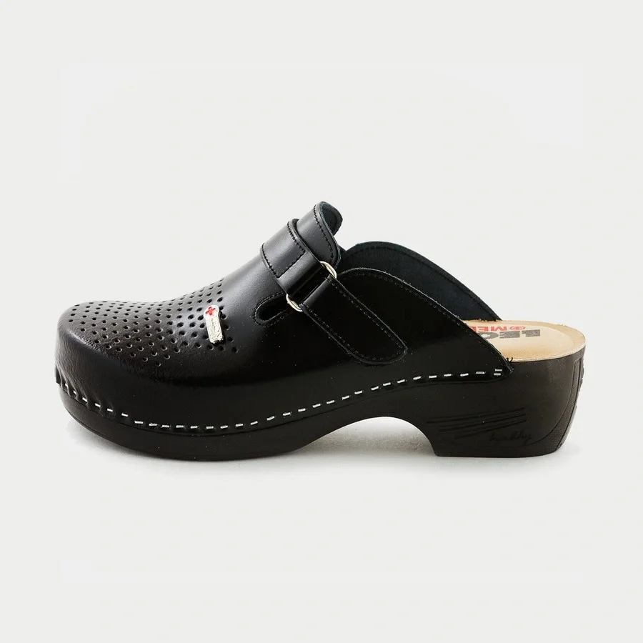 Сабо LEON ортопедические женские MED159B, черные - фото 1