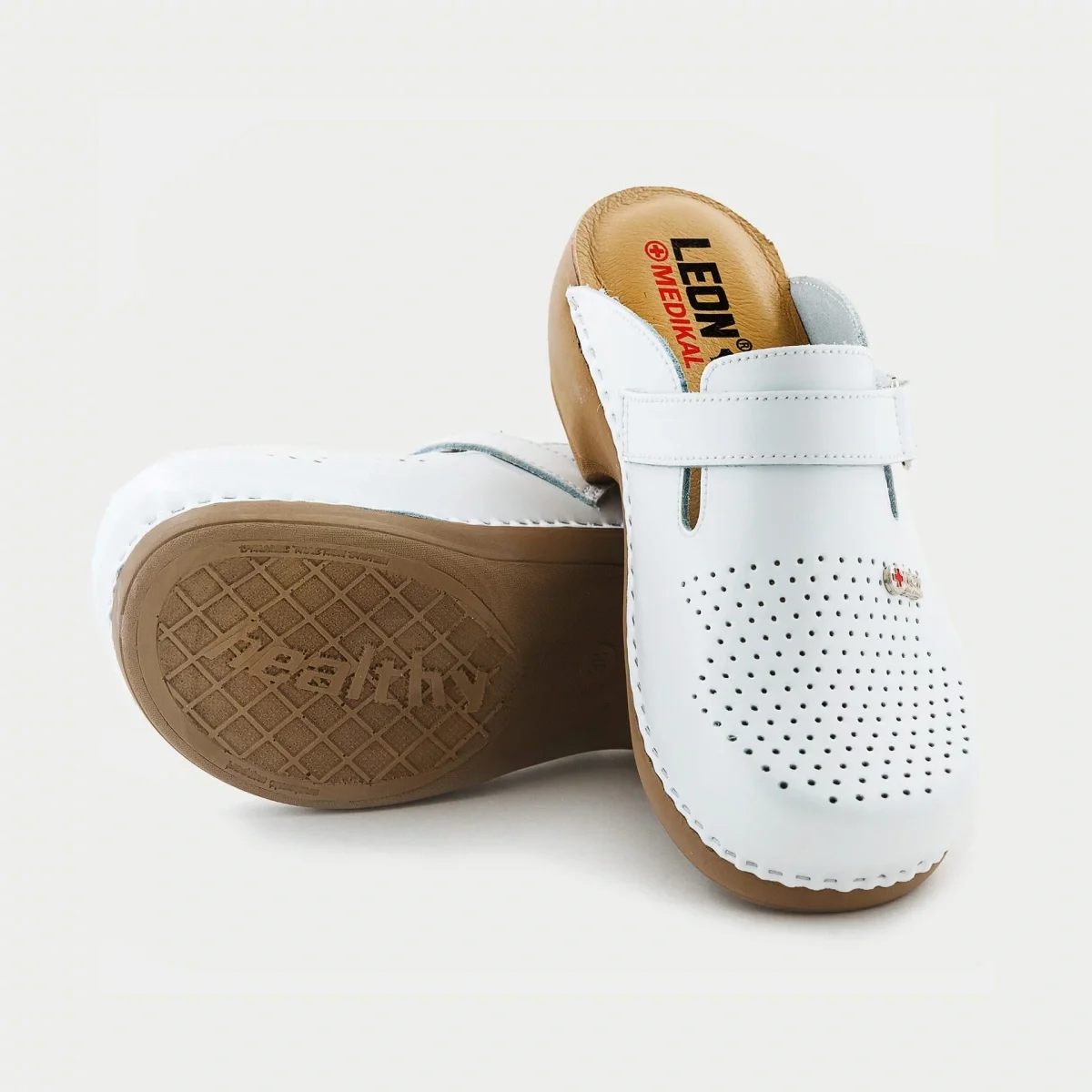 Сабо LEON ортопедические женские MED159W, белый - фото 6