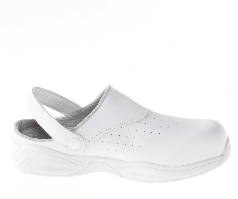 Сабо White GRIP PROTECTION c ПП, белые - фото 3