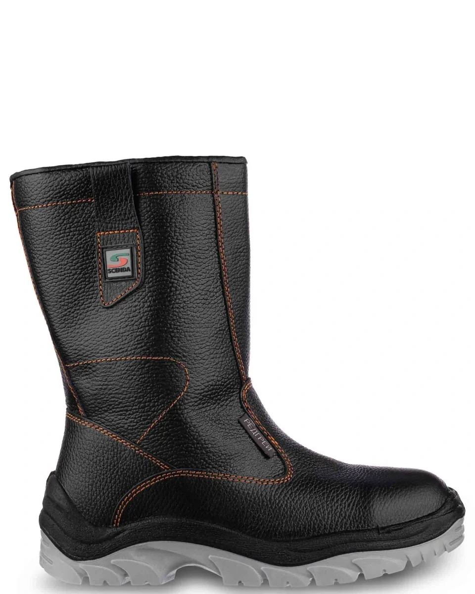 Сапоги кожаные утепленные РЕДГРЕЙ ПУ/ТПУ, металлический подносок - фото 4