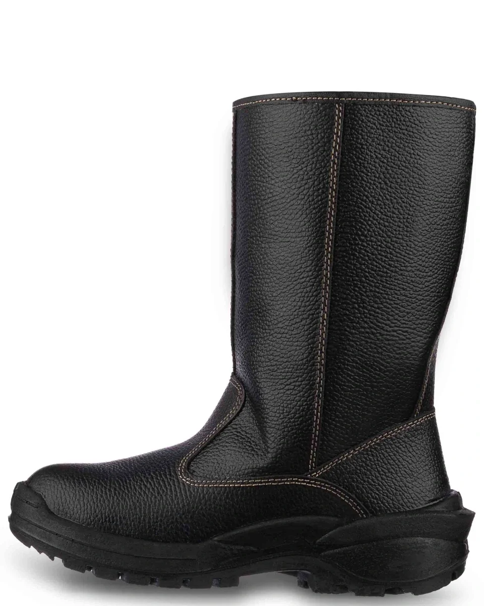 Сапоги кожаные утепленные СТИКС ПУ, металлический подносок - фото 3