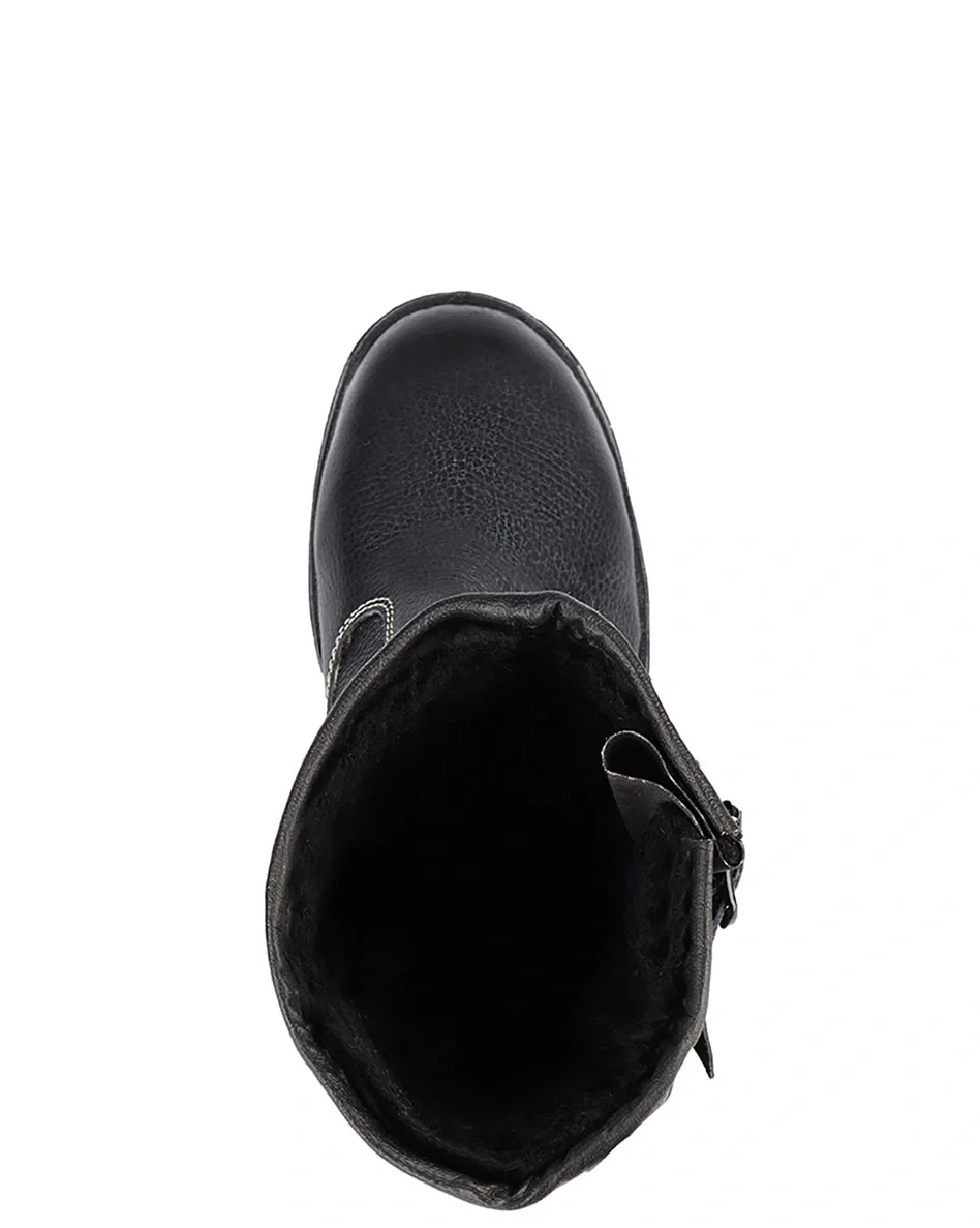 Сапоги кожаные утепленные СТИКС ПУ, металлический подносок - фото 7