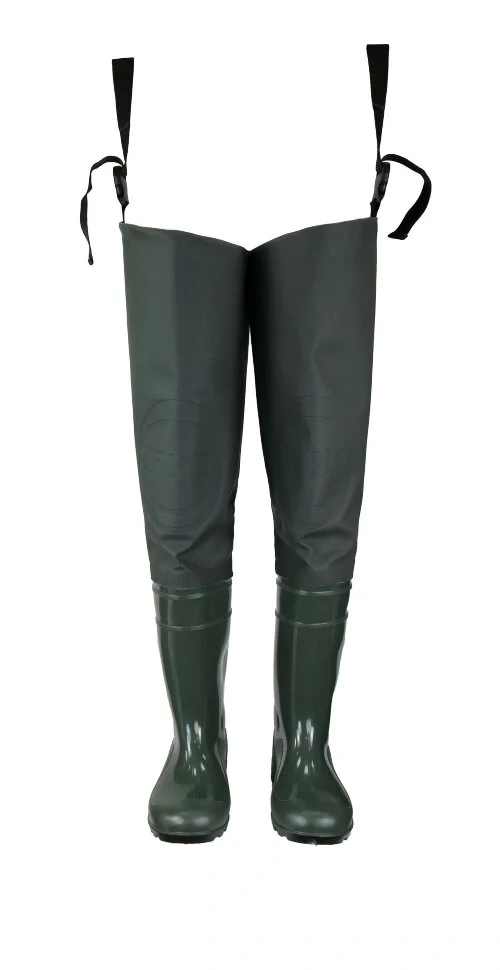 Сапоги рыбацкие ПВХ мужские "IFRIT FINFOLK" (Цвет Олива) СПР-401 - фото 1