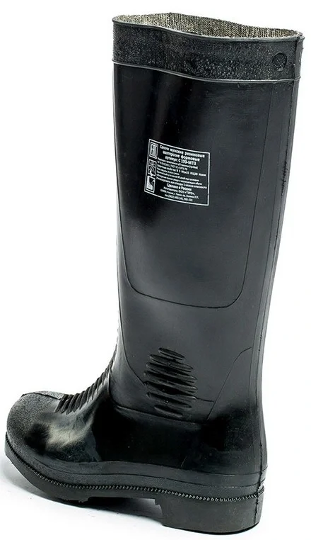 Сапоги резиновые шахтерские С193/3 (ТЗРО) мужские, мет.подносок и мет.стелька, чёрные - фото 3